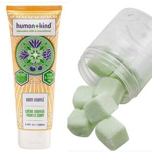 Human Kind Body lotion and Harper Ari sugar cubes